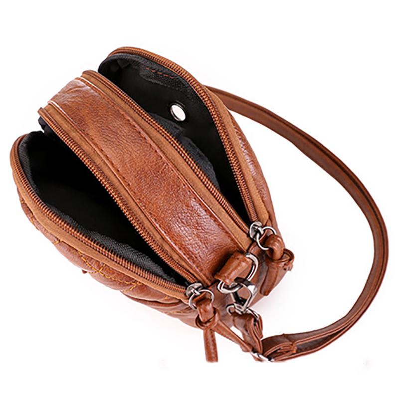 purse with zipper and flap