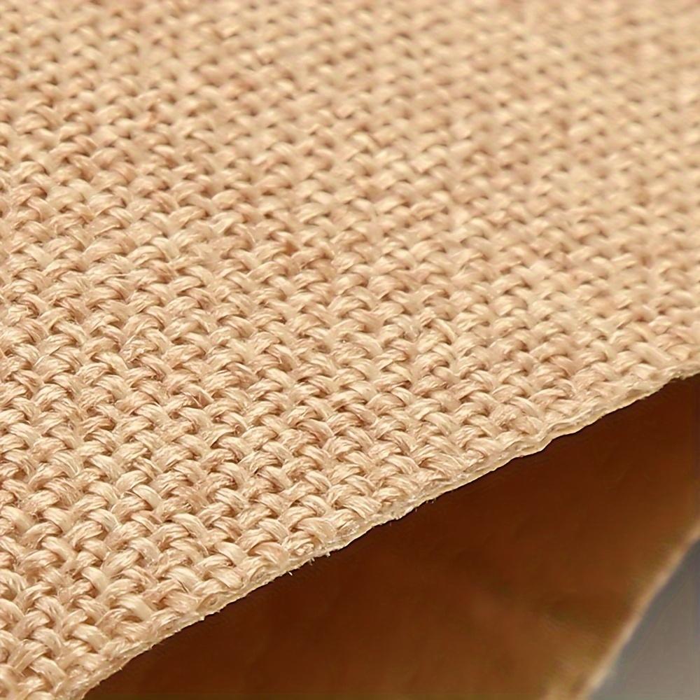 50X148CM Self-Adhesive Duty Burlap Paper Roll - Multi-Purpose Craft Material for Gift Boxes, Photo Frames, Furniture Decor