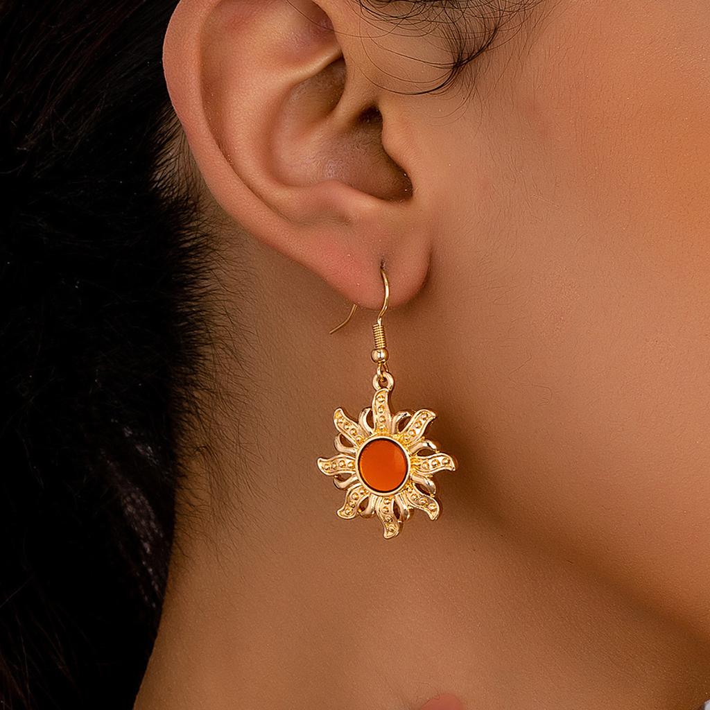Vintage Sunflower Earrings