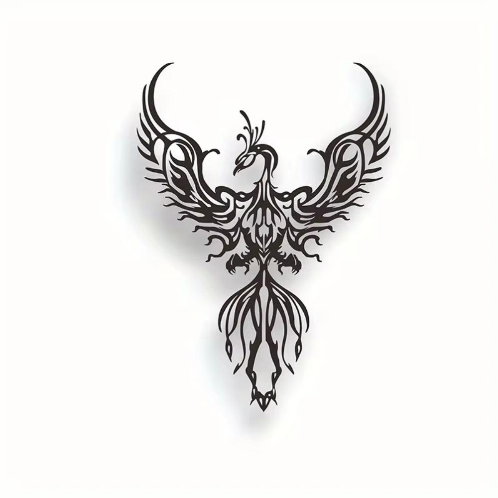 Metal Phoenix Design Hanging Wall Decor – Stylish Art for Indoor Living Room & Office, Elegant Metal Wall Hanging for Home Decor