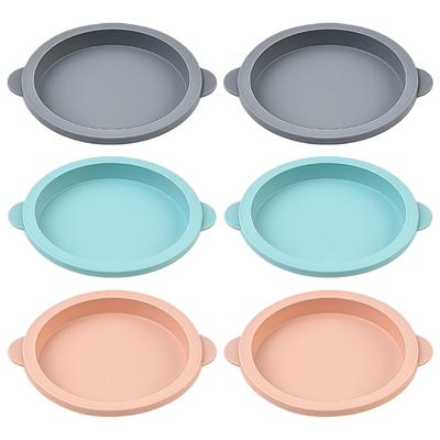 Food Grade Silicone Round Cake Pan Oven Safe Baking Dish Perfect For Cakes Jellies Puddings Dessert Bakeware