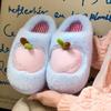 Apple Cotton Slippers Women's Autumn and Winter New Indoor Home Fleece Warm Couple Thick-soled Plush Cotton Shoes Men