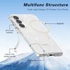 S25Plus glitter powder magnetic mobile phone case, the new model is suitable for Terminator transparent fine flash MagSafe all-inclusive anti-drop