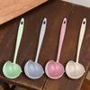 Silicone world 2 in 1 Soup Spoon Long Handle Kitchen Home Strainer Cooking Colander Kitchen Scoop Plastic Tableware Colander