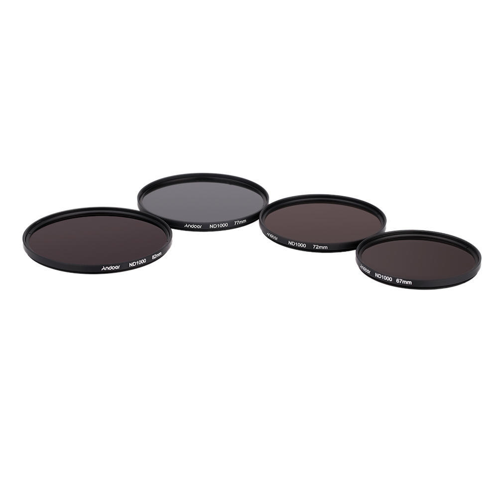 Andoer Filtre de densit/é neutre Fader 82mm ND1000 10 Stop pour reflex num/érique Nikon Canon
