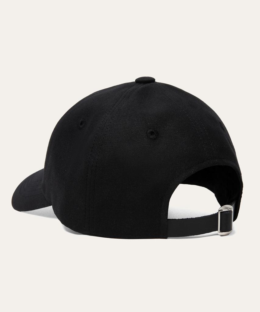 Bibeleude Leather Logo Patch Cap Black
