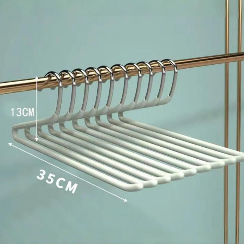 Z-Shape Non-Slip Trouser Rack Goose Type Dip Plastic Pants Rack Wardrobe Towel Scarf Storage Hangers Gym Pants Storage Rack