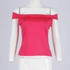 Women's New Summer Tube Top Sexy T-Shirt One Shoulder Hot Girl Top