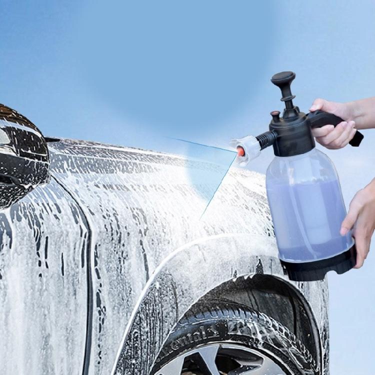 מרסס קצף לשטיפת רכב 2 ליטר משאבה ידנית פנאומטי קצף תותח בקבוק ריסוס קצף שלג