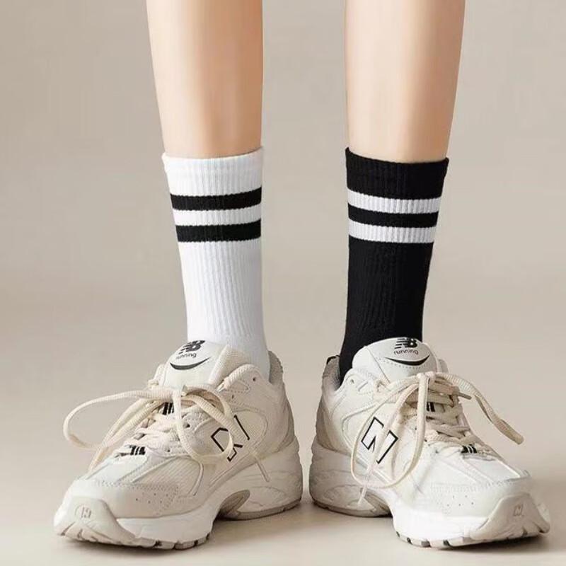 

Унисекс Полосатые Повседневные Носки Средней Длины