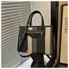 Fashion stripes, new trend contrasting colors, large-capacity tote women, one shoulder hand carrying crossbody commuter big bag women