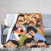 Bob Burgers  Plush Blanket Child  Flannel Throw Blanket For Living Room Warm Soft Design Quality Bedspread Gift