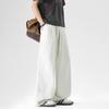New Lyocell Tencel Casual Pants Men's American Trendy Brand Outdoor Summer Loose Straight Sports Wide-leg Pants