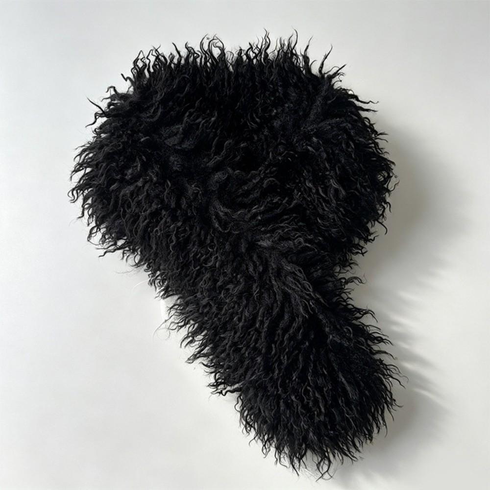 Neck Protection Imitation Wool Scarf Solid Color Neck Warmer Scarf Soft Women's Scarf Winter
