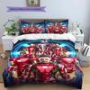 Avengers Iron Man Printed Bedding Set 3Pcs Duvet Cover Set For Kids Bedroom No Sheet No Quilt Core