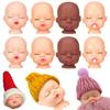 Material Key Chain Pendant Red Pink Lips With Nipple Feeder Mini Doll Heads Sleeping Baby Head