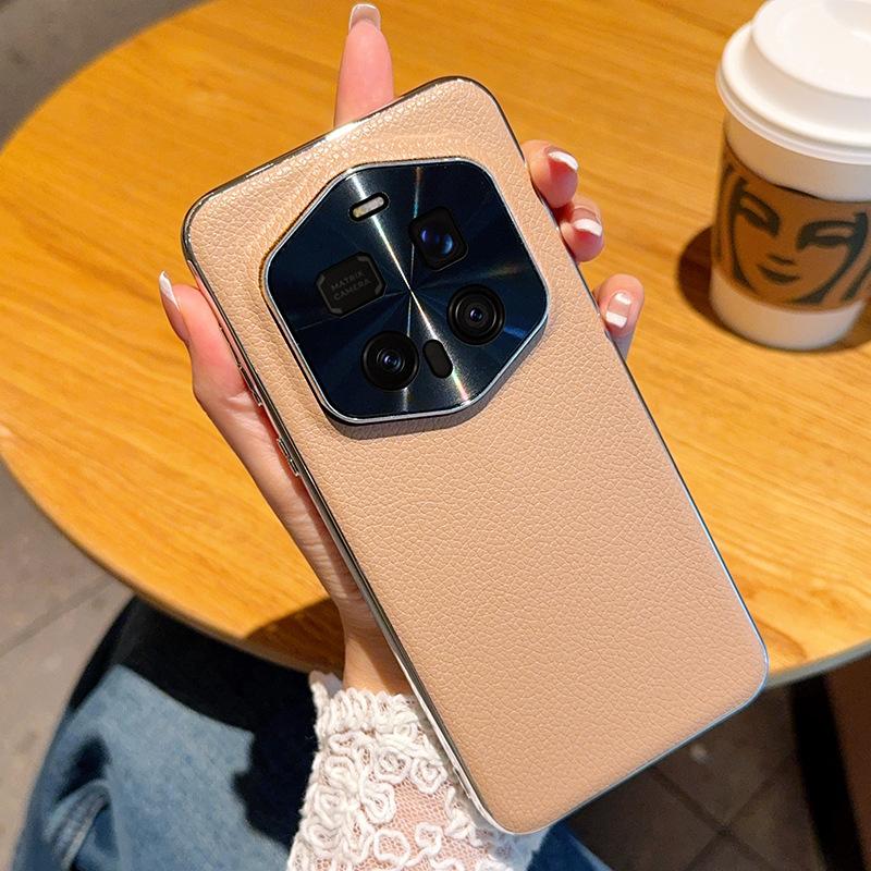 Electroplating All Inclusive Moblie Phone Case for Huawei Honor Magic 7 Rsr 7 Pro Magic6 Lychee Pattern Matte Protective Cover
