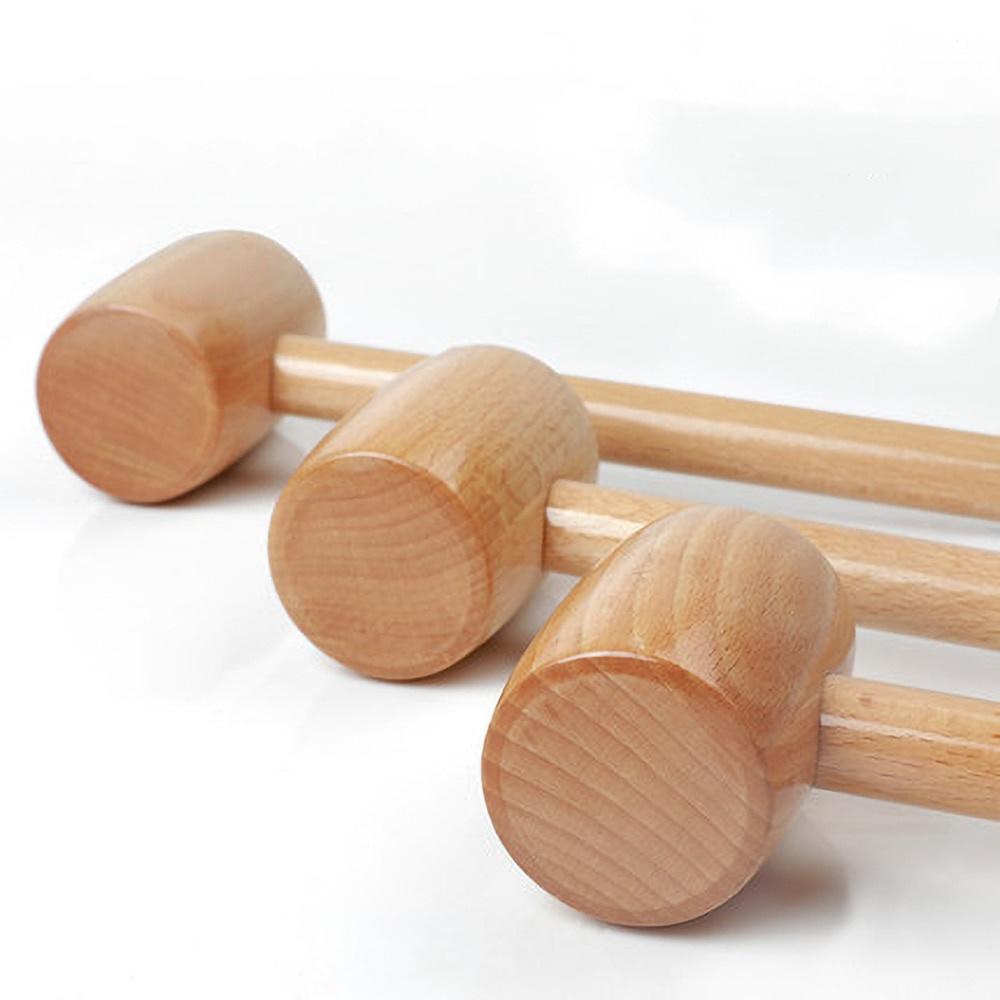Mini Holzhammer Holzklöppel Mehrzweck DIY Spielzeughammer Handgefertigter Buchenholzhammer Massagehammer Zimmermann Installationswerkzeug