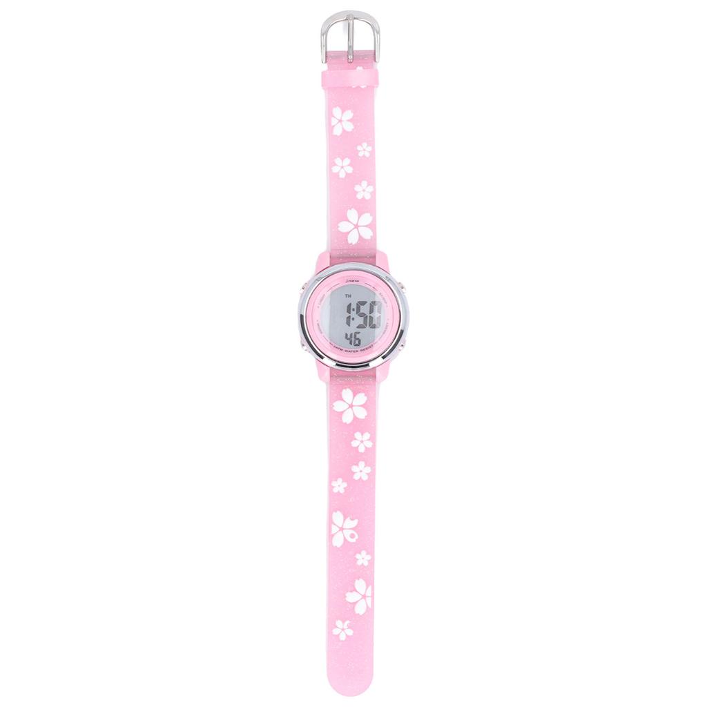 Girls Digital Sport Watches Clear Scale 3D Cartoon Waterproof Watch with LED Backlight Alarm Clock