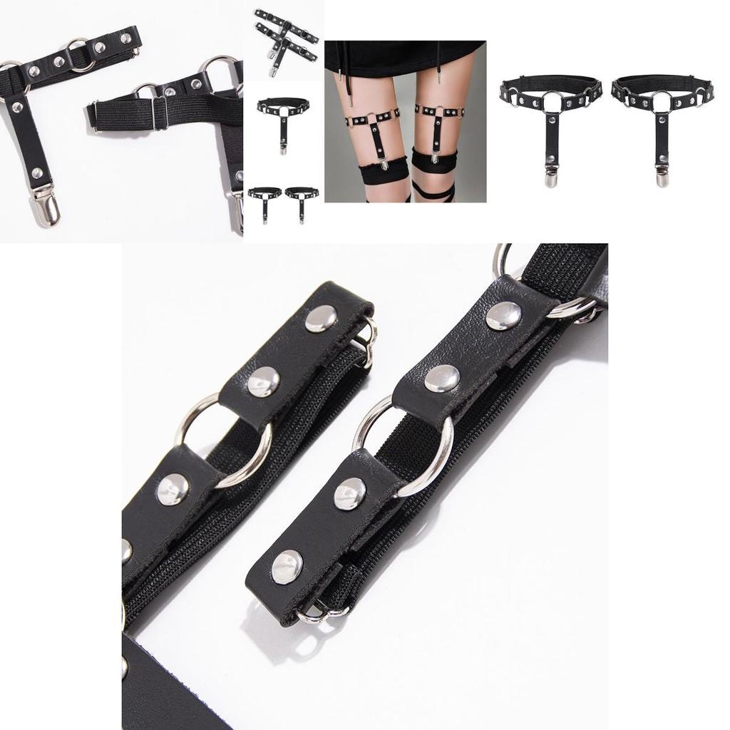 Lolita Leg Garters With Leather Material For Cute Girls And Cosplay Fashion