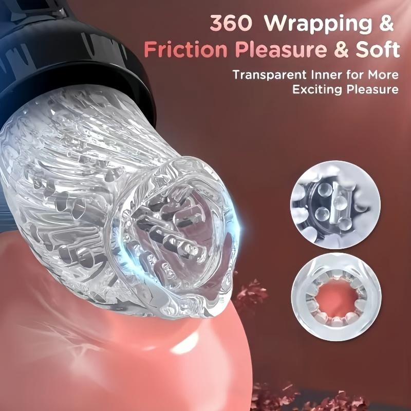 Male Automatic Masturbation Cup 9 Rotating Thrust Pocket Pussy Stroker Penis Blowjob Masturbator Adult Sex Machine Toys for Men