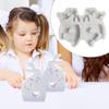 Easter Egg Silicone Mold Non-stick Silicone Reusable Easy Release Resin Casting Easter Egg Rabbit Mold For Soap Clay Wax
