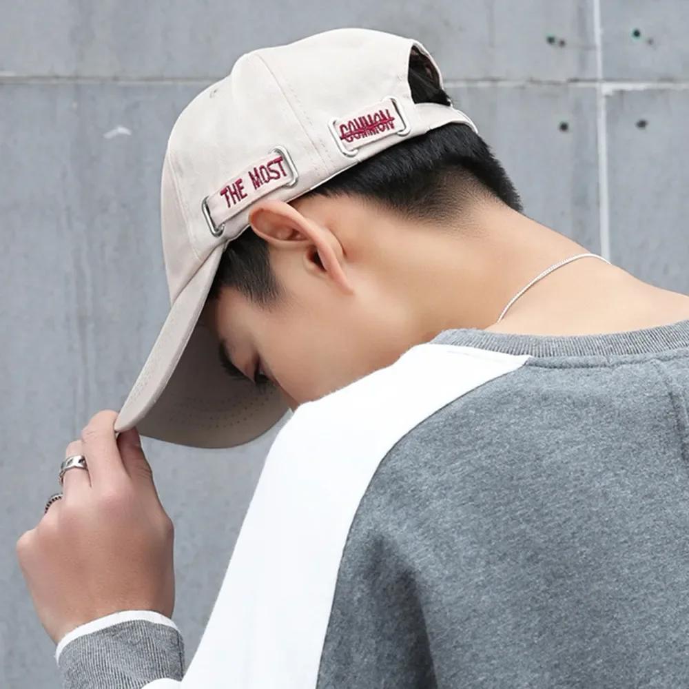Damen Baseballkappe im neuen Stil Seitenbuchstabenstickerei Sonnenschutz Sport Atmungsaktiv Lässige Baseballkappe