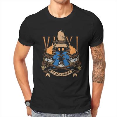 Das Neueste Herren-T-Shirt Vom Spiel Vivi Schwarzer Magier Print T-Shirt Rundhals Basic T-Shirt Geschenk Kleidung Street Wear