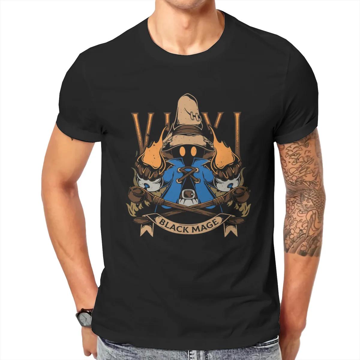 

Final Fantasy Cid Game Newest TShirt for Men Vivi Black Mage Round Neck Basic T Shirt Gift Chocobo Clothes Streetwear - Men s... S разноцветный