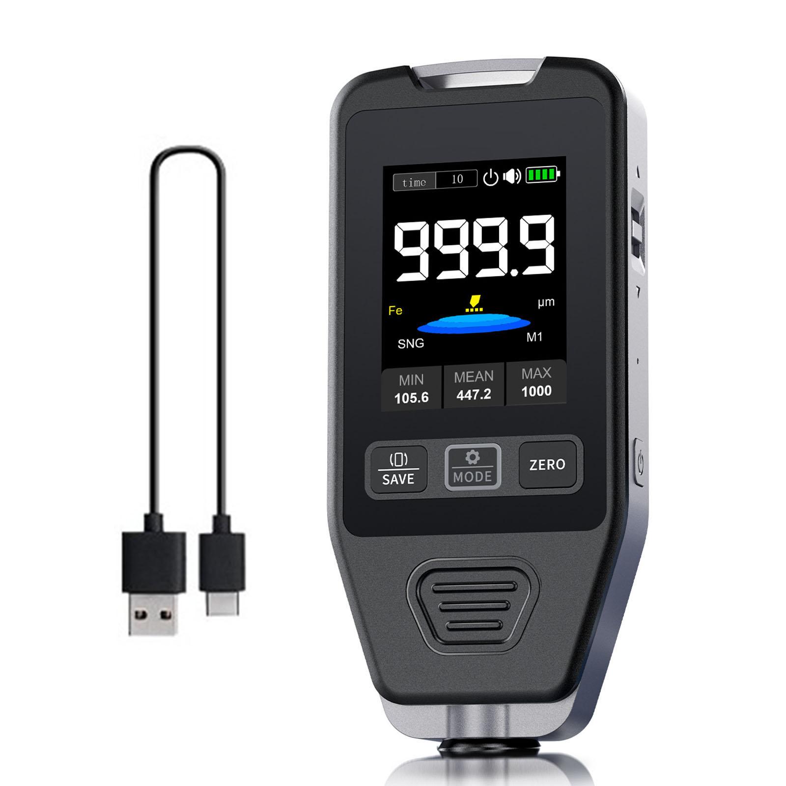 

Высокоточный автомобильный толщиномер краски Портативный тестер толщины краски для точных измерений покрытия