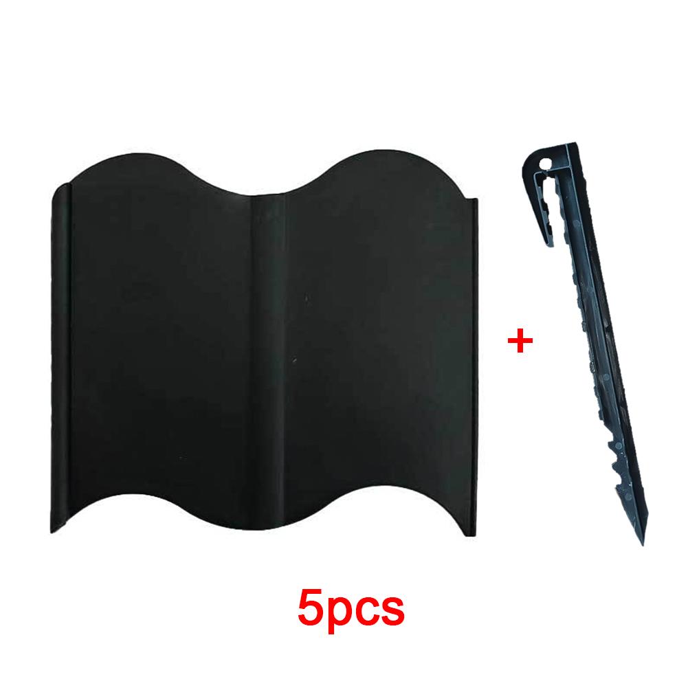 Fence with Ground Nails Garden Fence Plastic Courtyard Decorative Fence Outdoor Plug-in Fence Garden Supplies