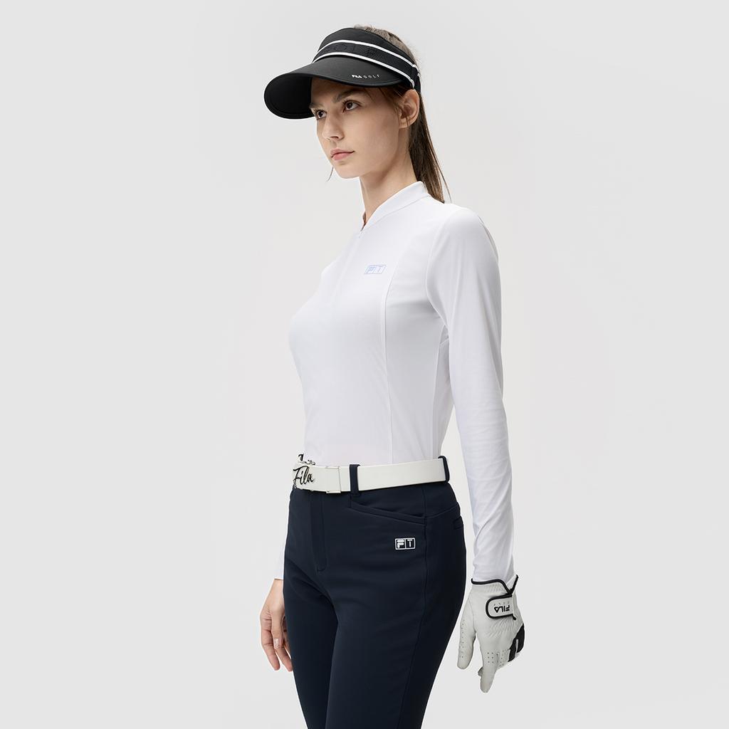 New FILA Polo Shirt Women's Jade White A11W435205FWT