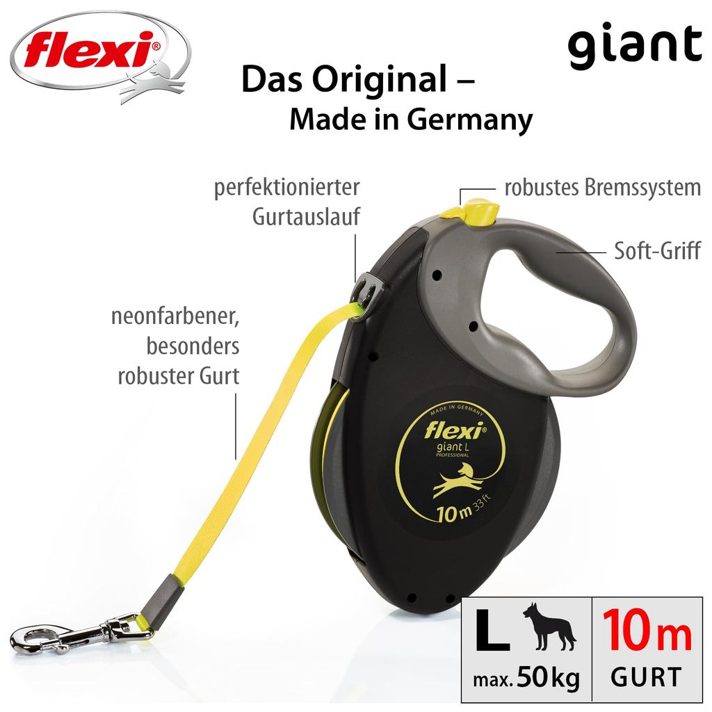 Flexi Giant Tape L 10m Professional Genuine Japanese Product (Under 50kg) [Dog Leash]