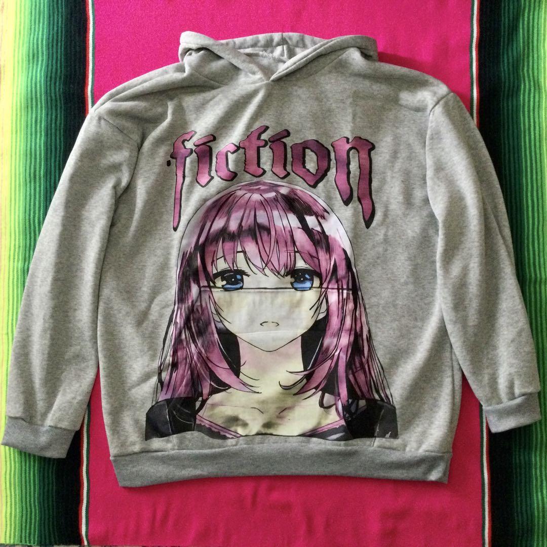 

[USED] Anime Design Hoodie, Loose Fit, Skater Size XL