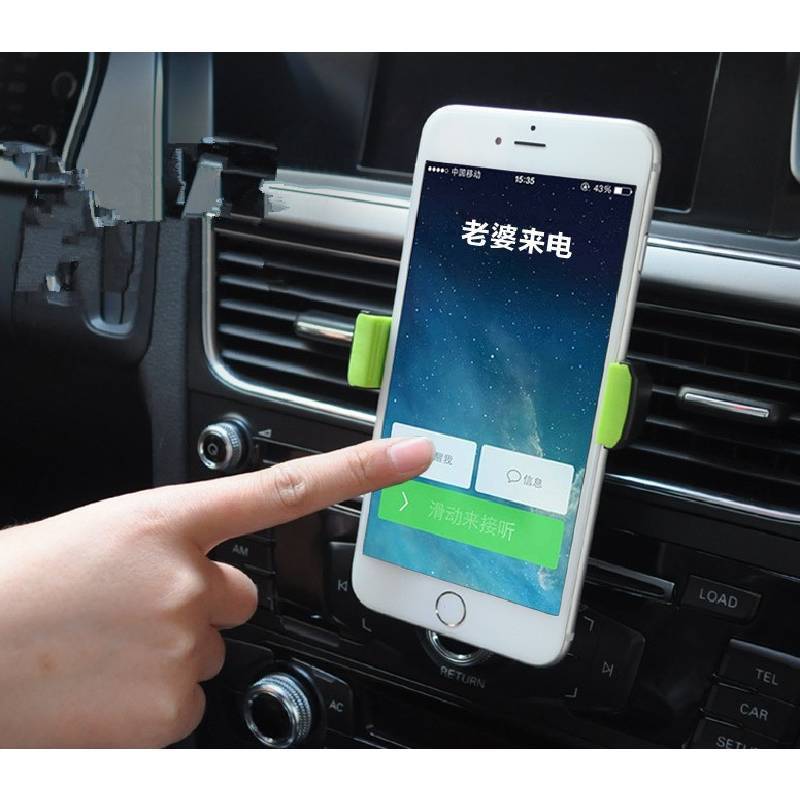 Suporte de Telefone para Carro Com Rotação de 360 Graus e Design de Clipe Para Navegação e Uso em Mãos Livres