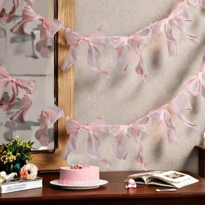 12 Stück Neue Schleife Schleife Schleifenband Girlande Süße Prinzessin Hängendes Banner Foto Requisite Raum Wand