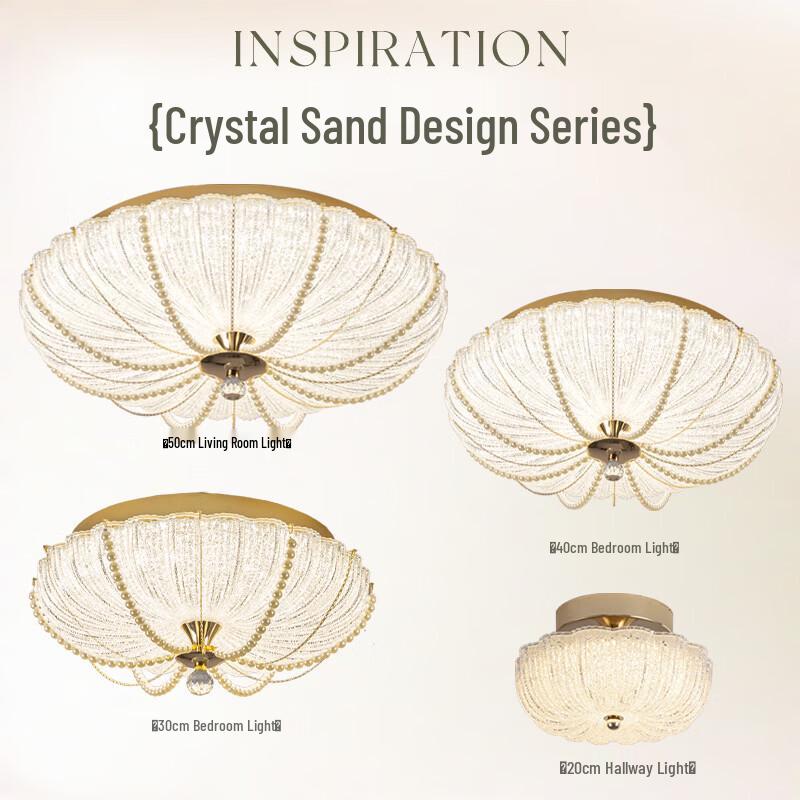 Nufeng Modern Round Crystal LED Ceiling Lamp