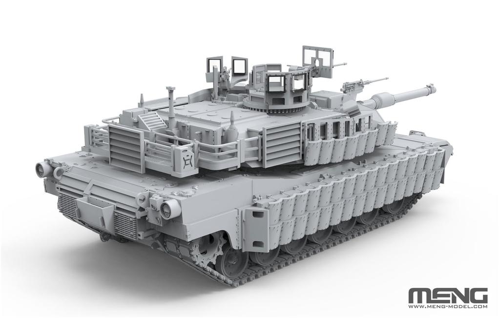 MENG Meng Model 1/72 US Main Battle Tank M1A2 SEP Abrams TUSK2 Plastic Model M72-003