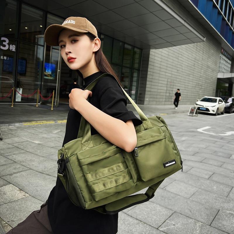 Men's and women's same simple casual belt shoe compartment portable travel bag dry and wet separation sports multi-pocket fitness bag