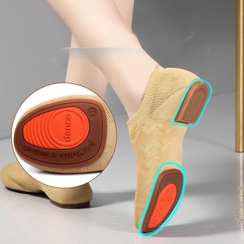 Fashion Womens Dance Shoes Ballet Modern Yoga Soft Sole Low Heel Non Slip Outdoor Performance