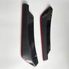 2x Car Rear Bumper Lip Wrap Angle Spoiler Diffuser Splitter Carbon Look+Red Line