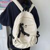 Fashion Canvas Bow Backpack College Style Harajuku Students School Bag Storage Bag Large Capacity Canvas Shoulders Bag Students