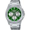Casio Standard Quartz Men's Watch MTP-1375D-3AV 24-Hour Display Green Overseas Model