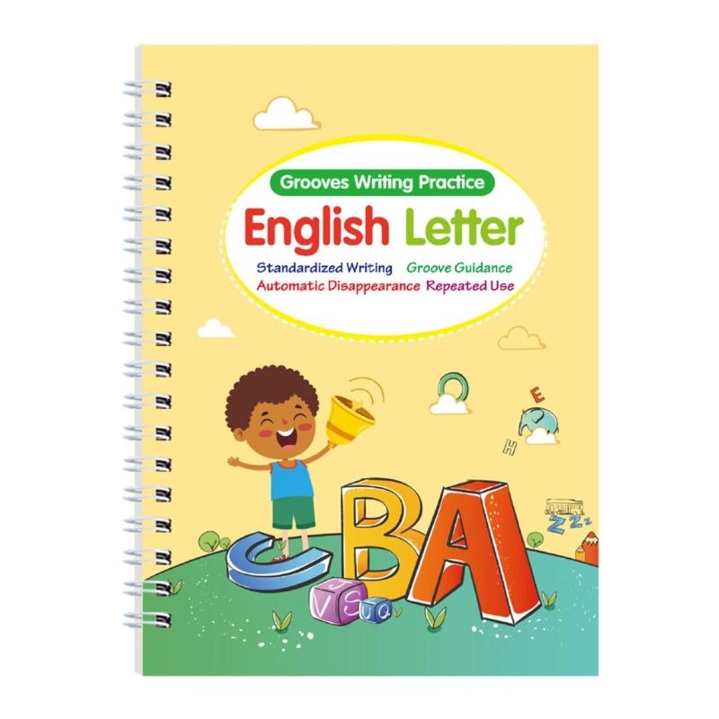 Magical Handwriting Practice Book Letter Number Art Drawing Mathematical Operations Workbook For Preschooler Children