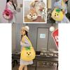 Pineapple Pup And Strawberry Bear Plush Cartoon Shoulder Bag Large Capacity Tote For Everyday Use