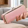 Unisex Jewelry Box Fashion Glasses Case - RFID Blocking, Travel Jewelry Case Bag Charm Storage Box Fashion Pencil Bag with Kiss Lock, Coin Purse