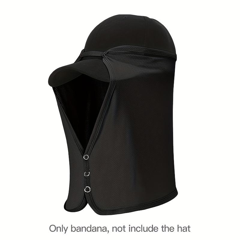 

Quick-Dry Face Adjustable Sunshade Hat Curtain- Lightweight Travel for Biking, Golfing, Fishing, Outdoor Sports Adjustable Headwear чорний