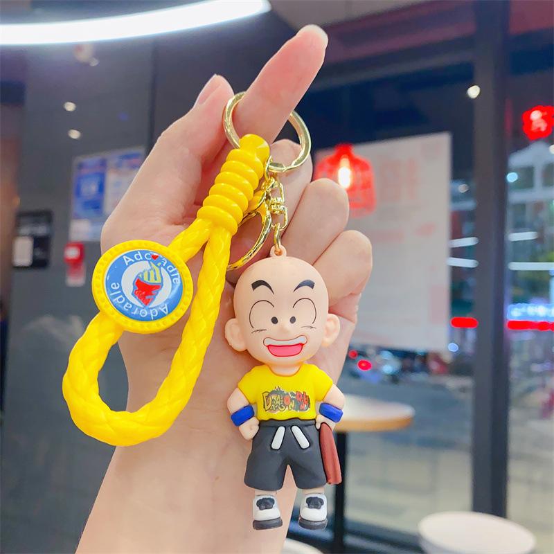 Cartoon-Animation Exquisiter Dragon Ball Schlüsselanhänger Silikonpuppe Schulranzenanhänger Autoschlüsselanhänger Kleines Geschenk
