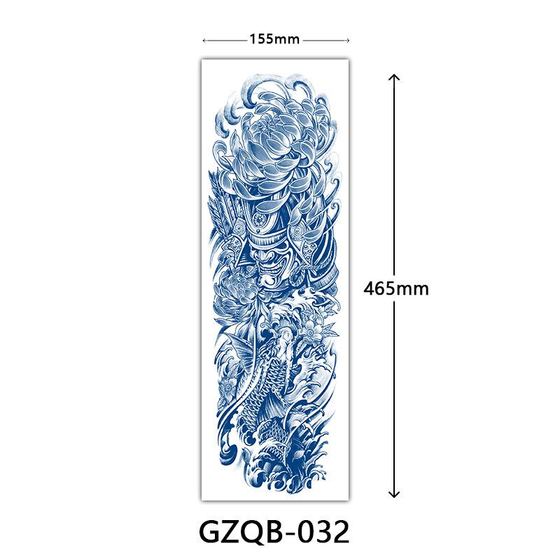 Herbal Tattoo Stickers, Semi-Permanent Tattoo Stickers, Herbal Juice Full Arm Tattoo Stickers