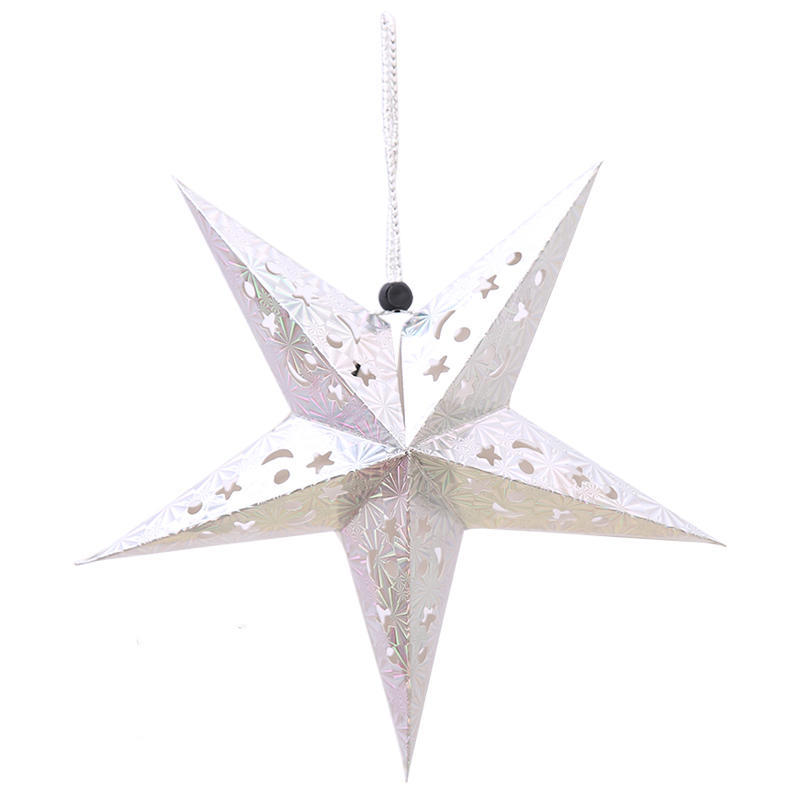 

DIY Бумажные звезды, гирлянды, украшения со звездами, рождественские украшения, принадлежности для украшения рождественской вечеринки серебряный